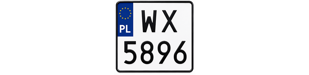 Polska tablica motocyklowa