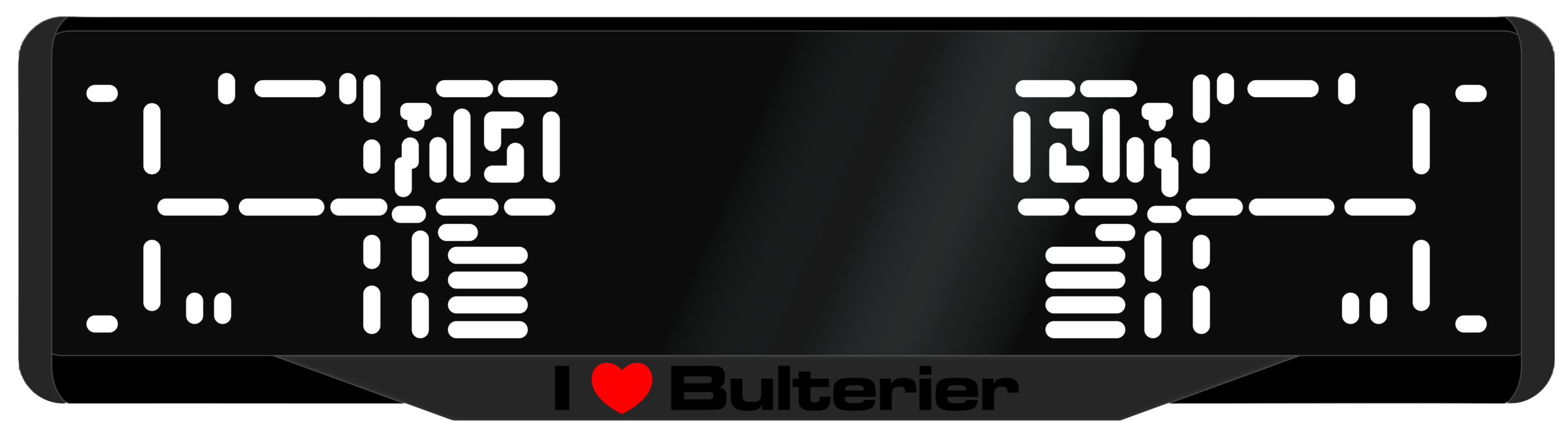Ramka 3D „I❤️Bulterier”