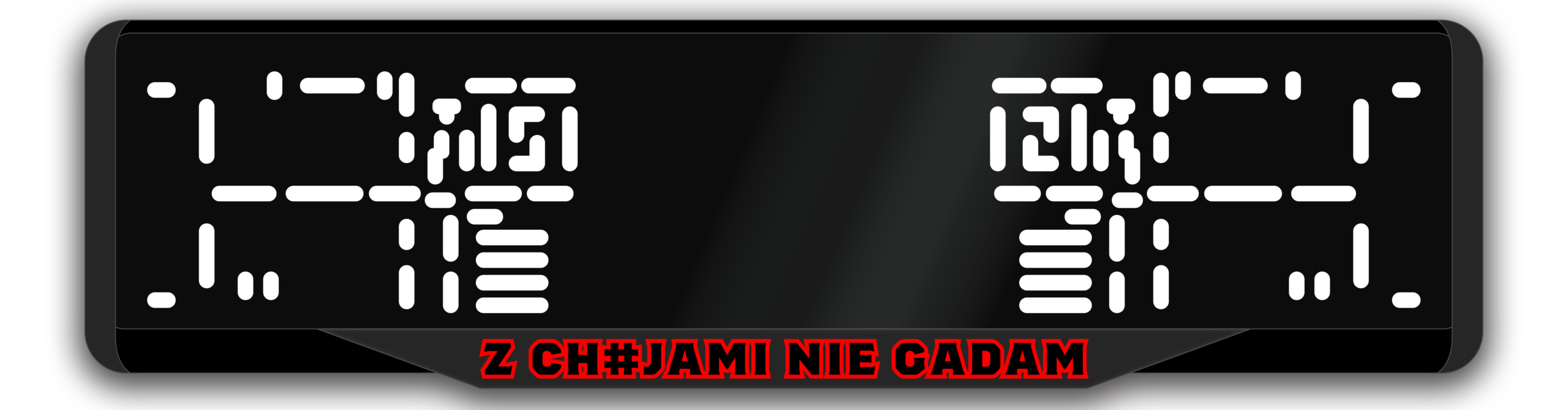 Ramka 3D ” Z CH#JAMI NIE GADAM”